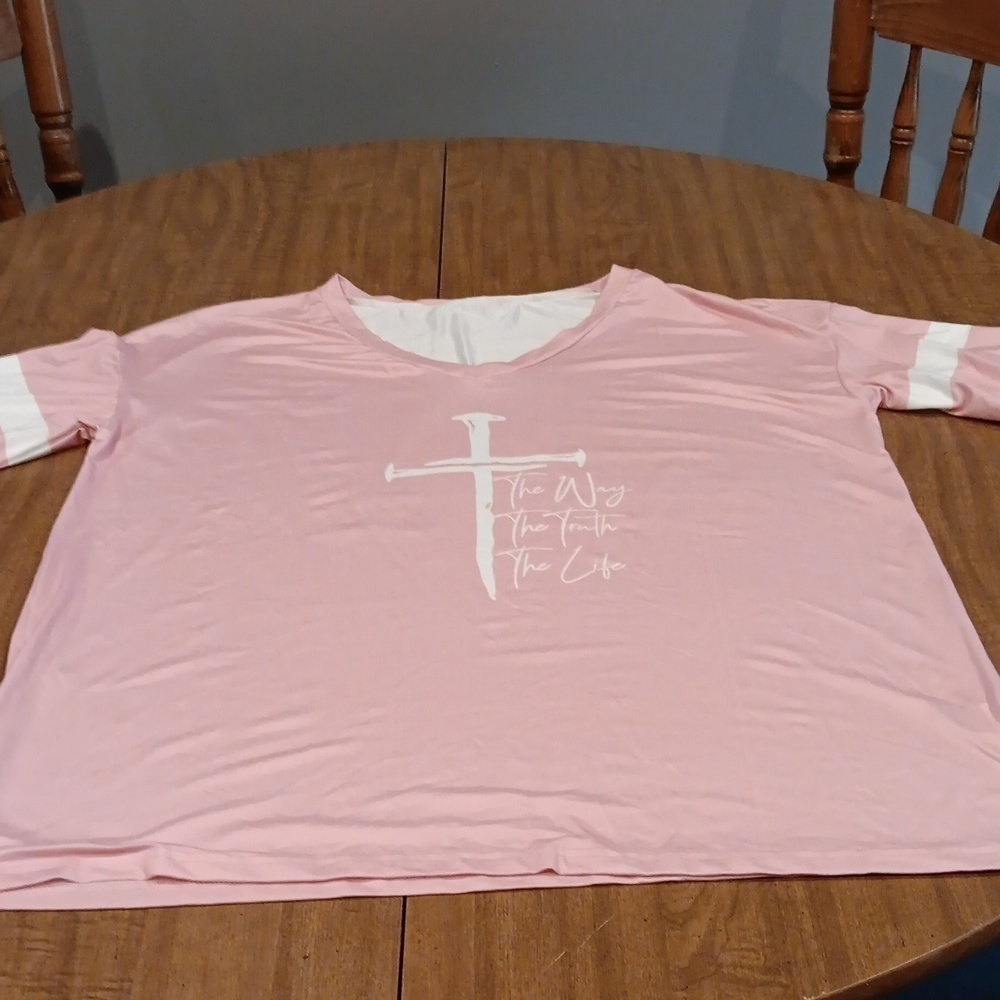 Christian tee shirt size 1x